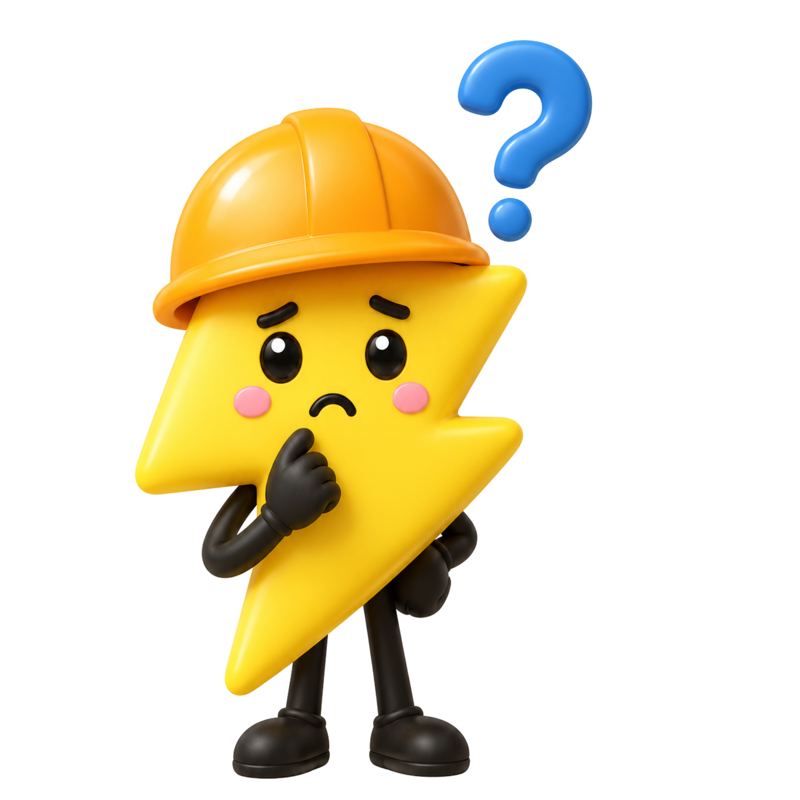 Maskot GRID·ID bingung menunggu gangguan