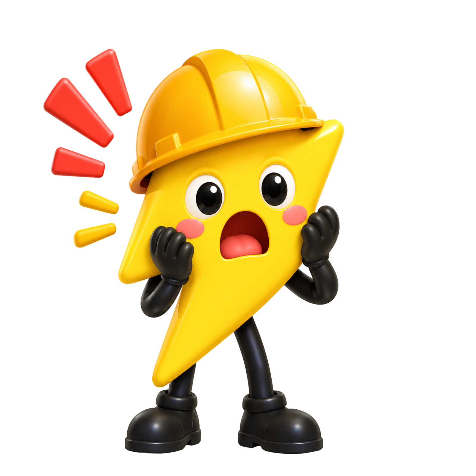 Maskot GRID·ID kaget karena gangguan listrik